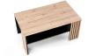 Stolik ława Femina 110 cm z dolną półką dąb artisan / czarny
