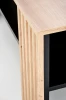 Stolik ława Femina 110 cm z dolną półką dąb artisan / czarny