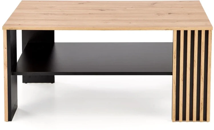 Stolik ława Femina 110 cm z dolną półką dąb artisan / czarny