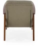 Fotel tapicerowany Milano 1S w tkaninie Castel styl retro oliwkowy