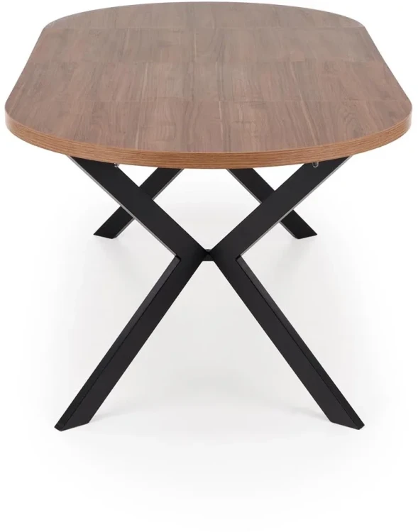 Stół rozkładany Peroni 100-250 cm do jadalni orzech / czarny