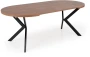 Stół rozkładany Peroni 100-250 cm do jadalni orzech / czarny