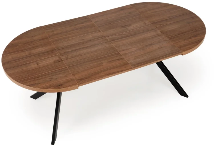 Stół rozkładany Peroni 100-250 cm do jadalni orzech / czarny