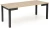 Stół rozkładany Qubik 80-200 cm dąb artisan z czarnymi nogami
