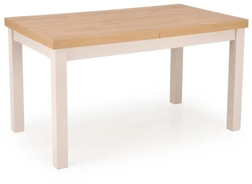 Stół rozkładany Tiago 140-220 cm prostokątny do jadalni dąb hikora / kaszmir
