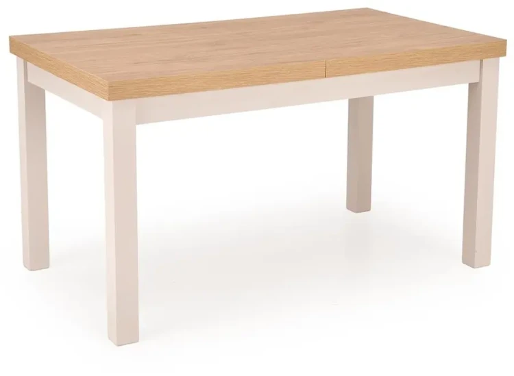 Stół rozkładany Tiago 140-220 cm prostokątny do jadalni dąb hikora / kaszmir