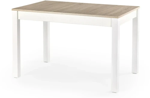 Stół rozkładany Maurycy 118-158 cm dąb sonoma / biały