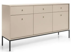 Komoda Mono 154 cm szeroka beż piaskowy