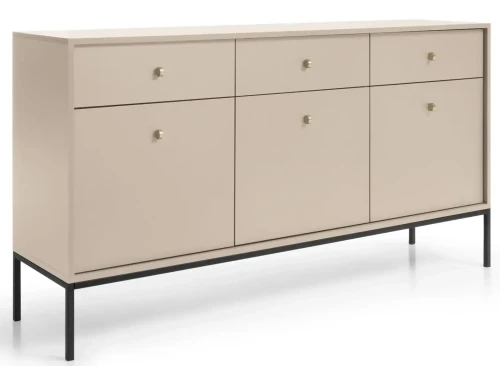 Komoda Mono 154 cm szeroka beż piaskowy