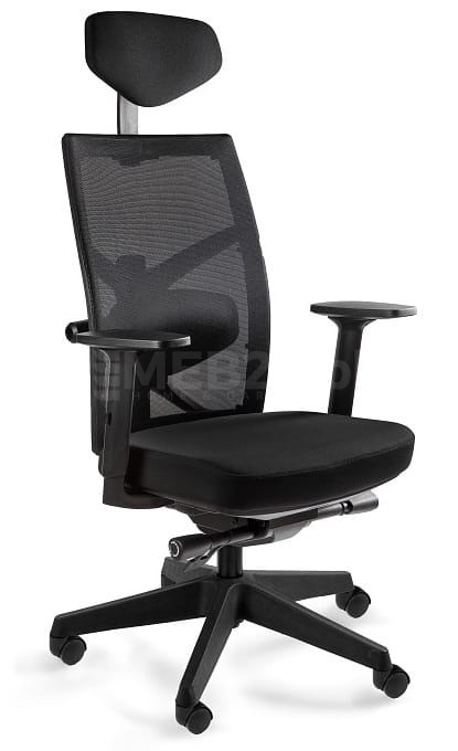 Ergonomiczny fotel biurowy regulowany Tune czarny