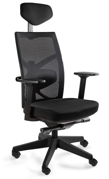 Ergonomiczny fotel biurowy regulowany Tune czarny