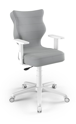 Krzesło młodzieżowe Duo wzrost 159-188 velvet podstawa biała  VT03