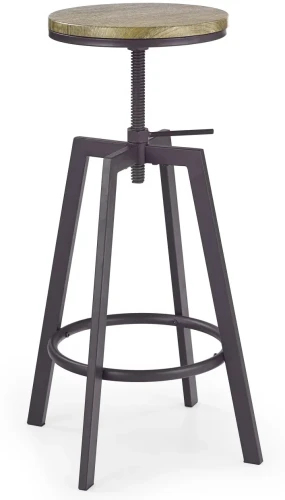 Hoker barowy H64 loft z regulacją wysokości do kuchni old vasion/coffee