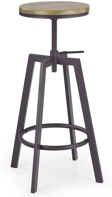 Hoker barowy H64 loft z regulacją wysokości do kuchni old vasion/coffee