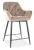 Hoker tapicerowany Cherry H-2 Velvet Bluvel 28 beż