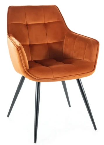 Krzesło tapicerowane Lilia Velvet cynamon Bluvel 4215