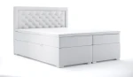 Łóżko kontynentalne Glamour z pojemnikiem 140x200 dwuosobowe tapicerowane