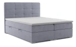 Łóżko kontynentalne Loft z pojemnikiem 140x200 dwuosobowe tapicerowane