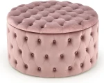 Pufa Nunez 70 cm ze schowkiem velvet różowa 