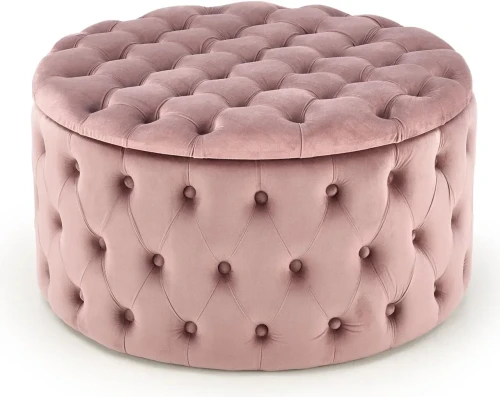 Pufa Nunez 70 cm ze schowkiem velvet różowa