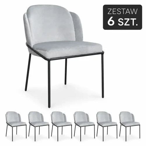 Krzesło tapicerowane Polly New czarny - Fresh 14, czarny stelaż