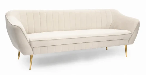 Sofa tapicerowana Delicante IV w stylu skandynawskim - Velluto 1 Cream