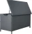 Skrzynia ogrodowa technorattanowa 480 l 133x56x64 cm na poduszki szara
