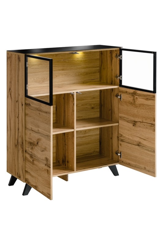 Witryna niska Thin dąb wotan