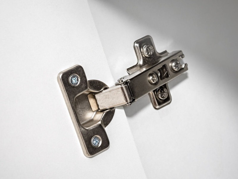 Meblościanka Cross biały/biały połysk/Perla Elm