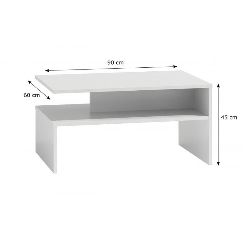 Stolik kawowy ława Sonia Biel Mat