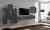 Meblościanka Switch III korpus grafit mat / front grafit połysk