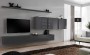 Meblościanka Switch VII korpus grafit mat / front grafit połysk