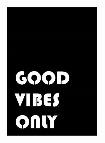 Metalowa dekoracja ścienna Good Vibes Only