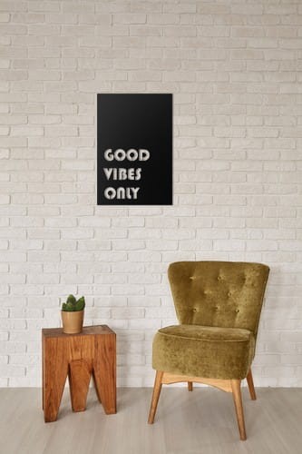 Metalowa dekoracja ścienna Good Vibes Only