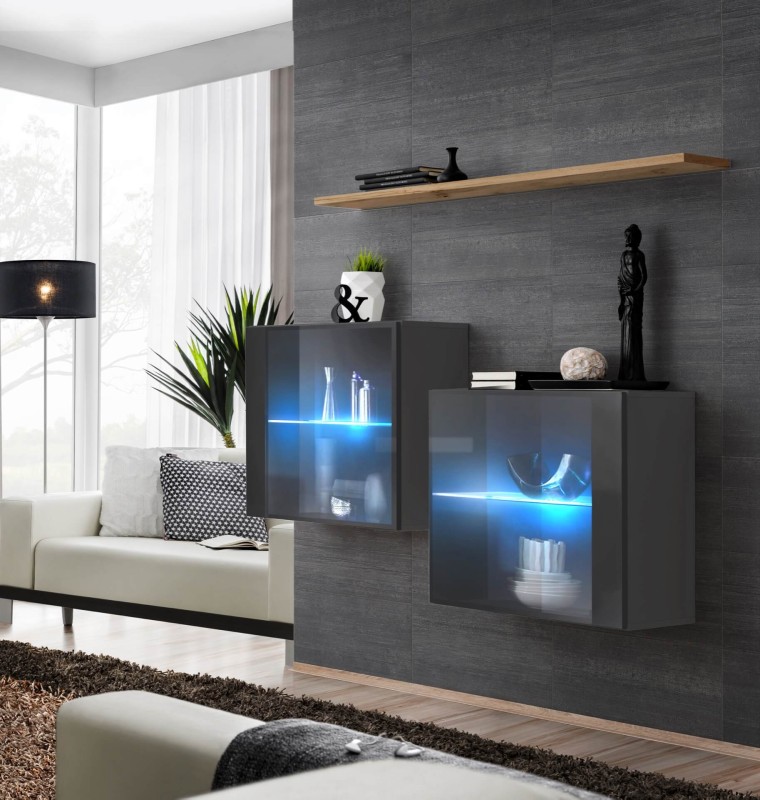 korpus grafit mat i wotan / front grafit połysk