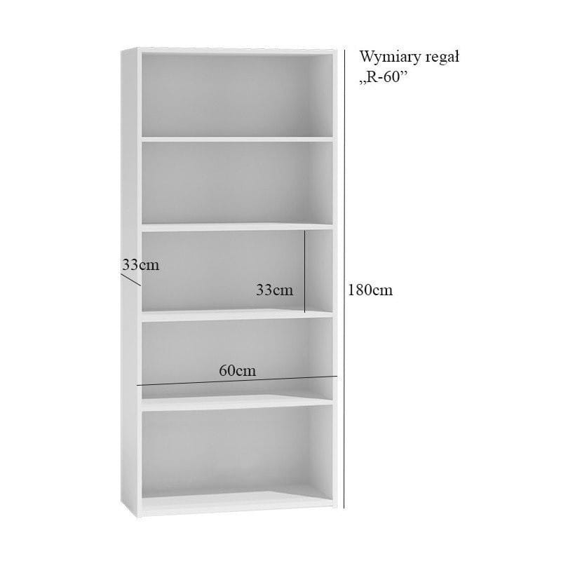 Regał z półkami 60cm SONOMA