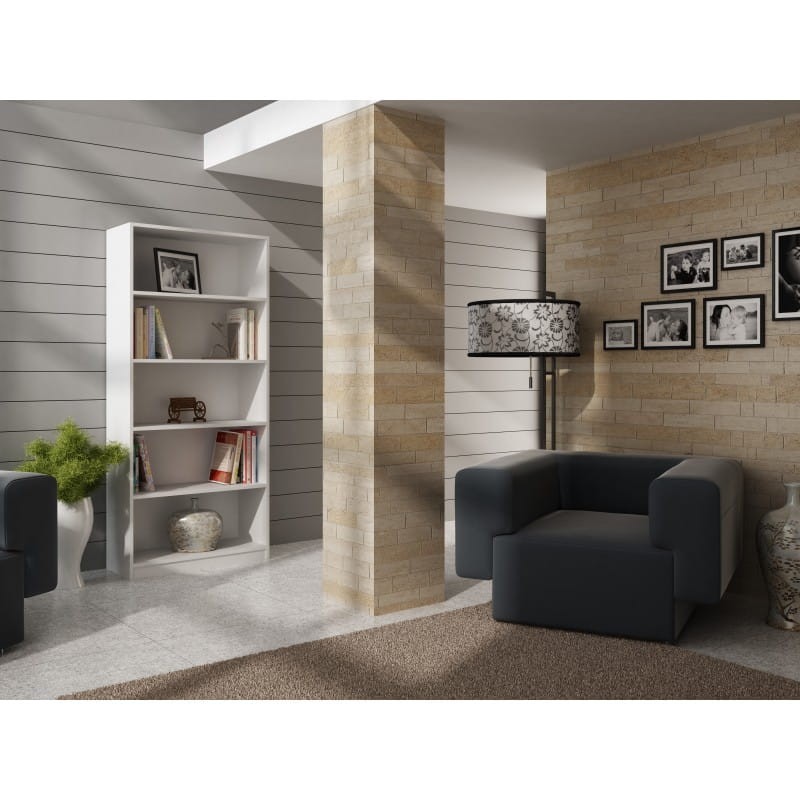 Regał z półkami 80cm Biały