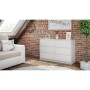 Komoda Karol 6 szuflad 120cm Biała