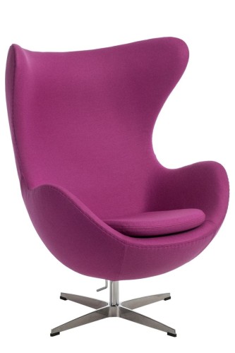 Fotel Jajo amarantowy kaszmir 39 Premium
