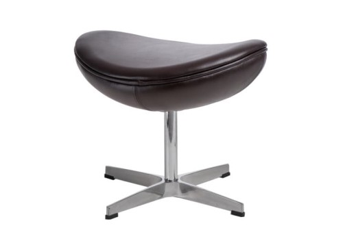 Podnóżek Jajo brązowy ciemny skóra Premium