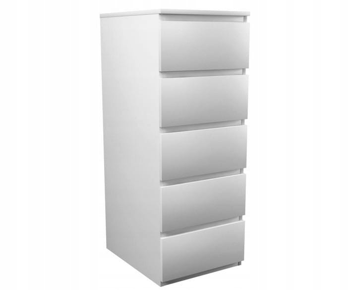 Komoda szafka Bona 5 szuflad / Biała