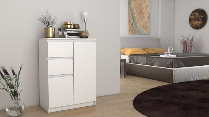 Komoda szafka Sergiusz 70 cm / Biel