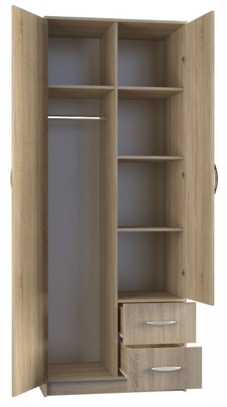 Szafa Walter z lustrem 80 cm / Sonoma