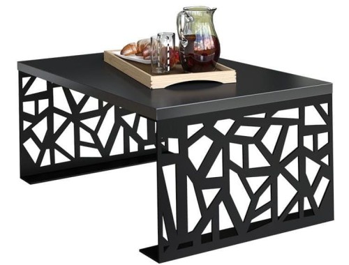 Ażurowy Stolik kawowy Max Bronks Czarny połysk
