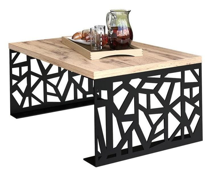 Ażurowy Stolik kawowy Max Bronks Dąb