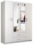 Szafa Walter z lustrem 160 cm / Biel