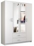 Szafa Walter z lustrem 160 cm / Biel