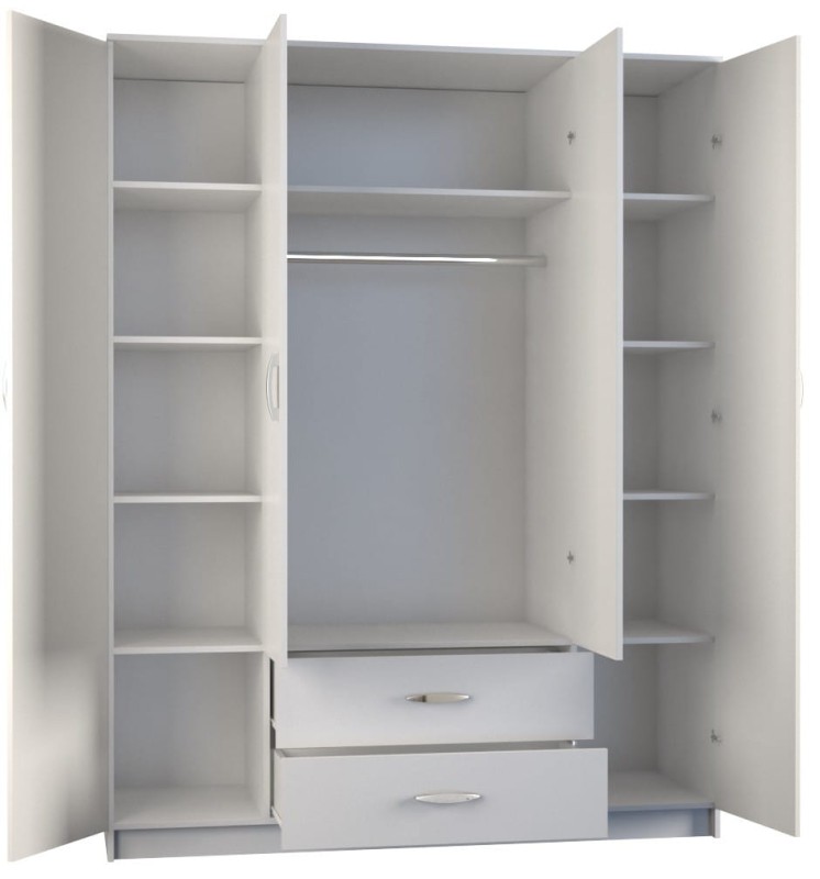 Szafa Walter z lustrem 160 cm / Biel