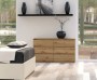 Komoda Malwina 6 szuflad Dąb Artisan 140 cm