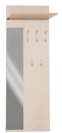 Wieszak ścienny Allen do przedpokoju z półką i lustrem